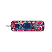 Peelz Sparkly Hearts Sticker for Bayer Contour Next Glucometer Peelz/Stickers