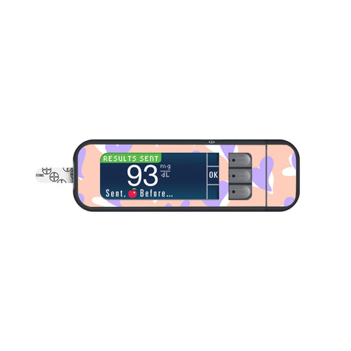 Peelz Lavender Love Sticker for Bayer Contour Next Glucometer Peelz/Stickers
