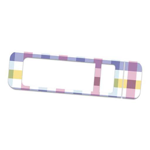 Peelz Spring Plaid Sticker for Bayer Contour Next Glucometer Peelz/Stickers