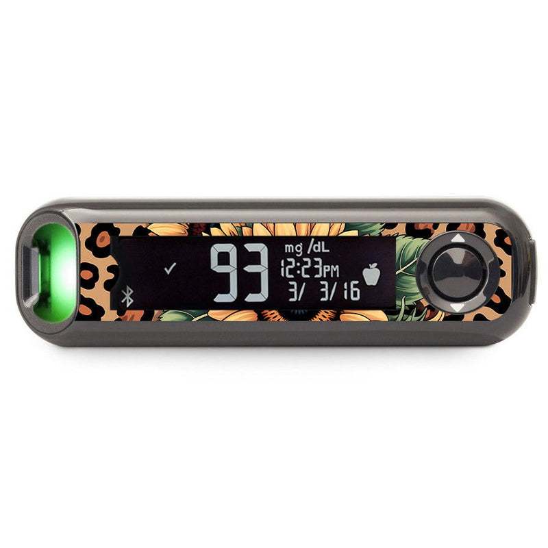 Peelz Wild Sunflower Bayer Contour© Next One Glucometer Sticker - Pump Peelz Peelz/Stickers