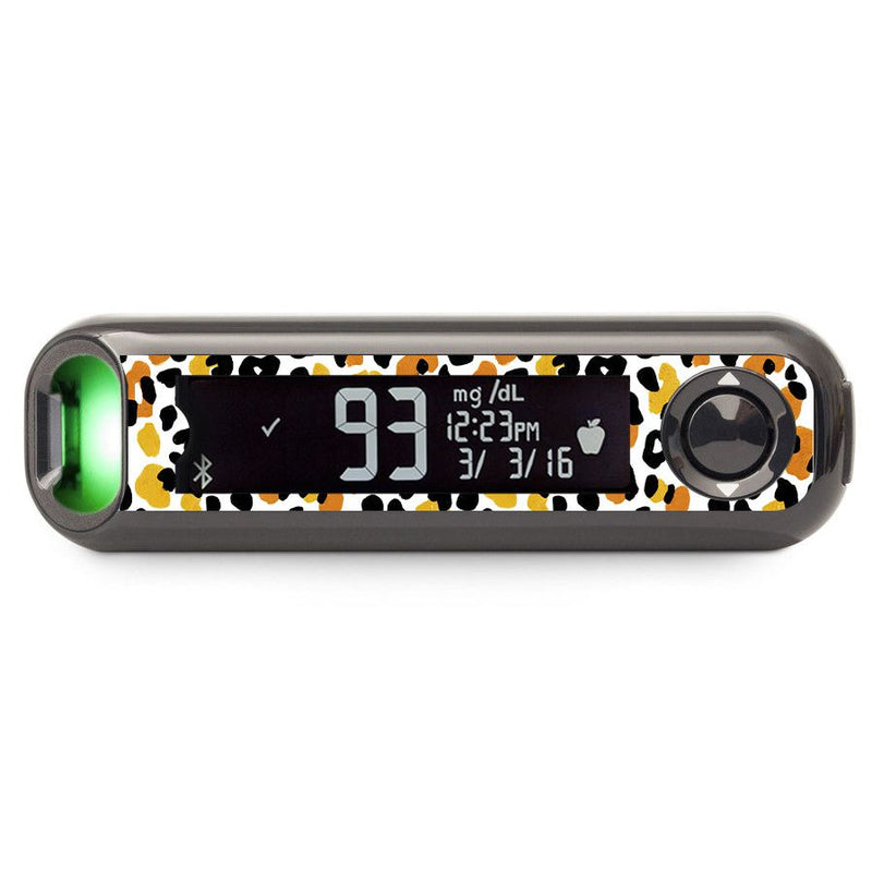 Peelz Golden Leopard Bayer Contour© Next One Glucometer Sticker - Pump Peelz Peelz/Stickers