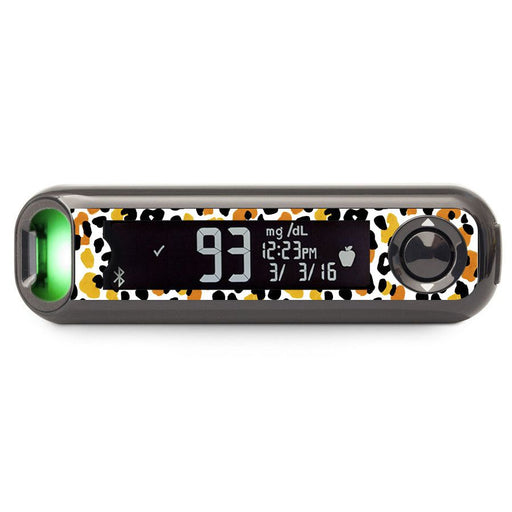 Peelz Golden Leopard Bayer Contour© Next One Glucometer Sticker - Pump Peelz Peelz/Stickers
