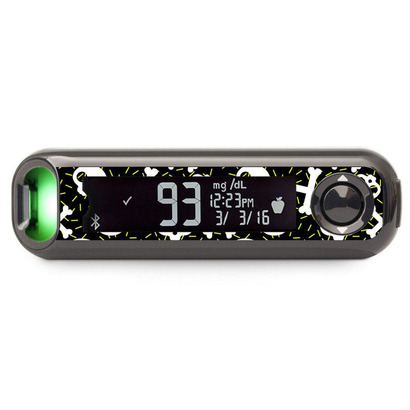 Peelz Bone Pop Bayer Contour© Next One Glucometer Sticker - Pump Peelz Peelz/Stickers
