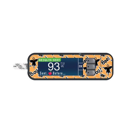 Peelz Pumpkin Boo Bayer Contour Next Glucometer Sticker - Pump Peelz Peelz/Stickers