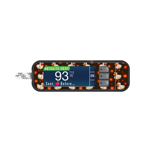 Peelz Inferno Chicken Bayer Contour Next Glucometer Sticker - Pump Peelz Peelz/Stickers