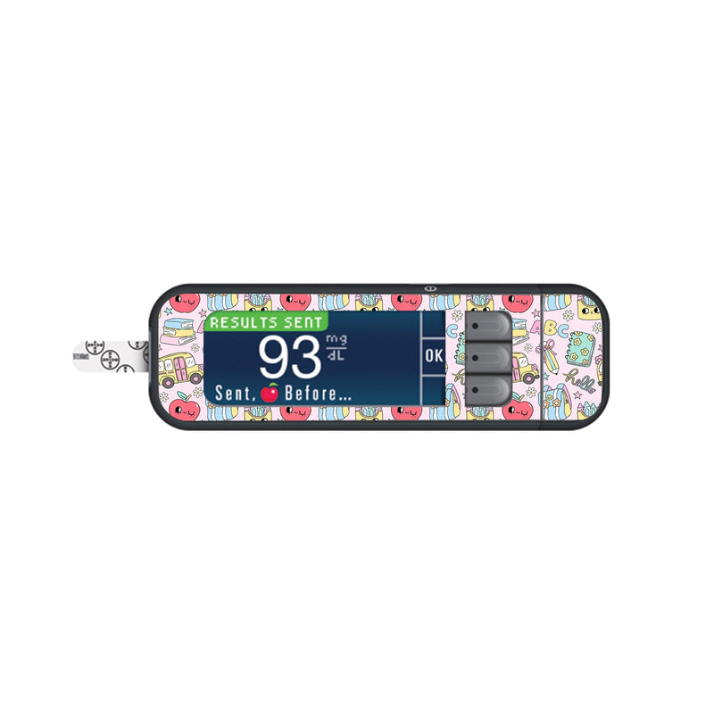 Peelz Tiny Scholar Bayer Contour Next Glucometer Sticker - Pump Peelz Peelz/Stickers