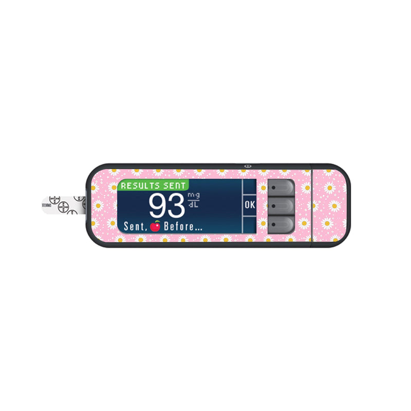 Peelz Spring Daisy Bayer Contour Next Glucometer Sticker - Pump Peelz Peelz/Stickers
