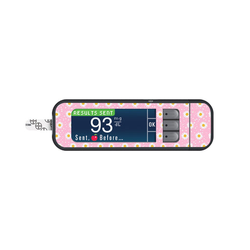 Peelz Spring Daisy Bayer Contour Next Glucometer Sticker - Pump Peelz Peelz/Stickers