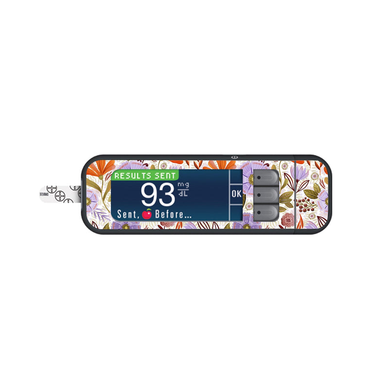 Peelz Autumn Meadow Bayer Contour Next Glucometer Sticker - Pump Peelz Peelz/Stickers