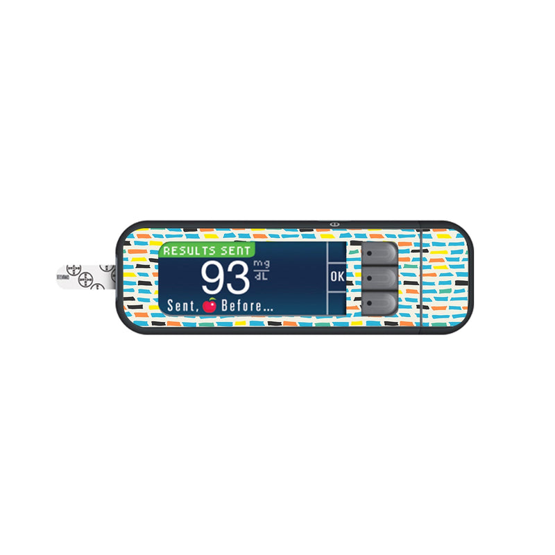 Peelz Colorful Sticks Bayer Contour Next Glucometer Sticker - Pump Peelz Peelz/Stickers