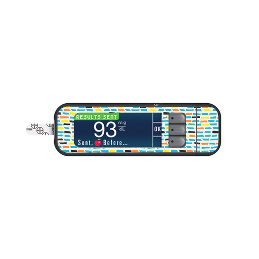Peelz Colorful Sticks Bayer Contour Next Glucometer Sticker - Pump Peelz Peelz/Stickers