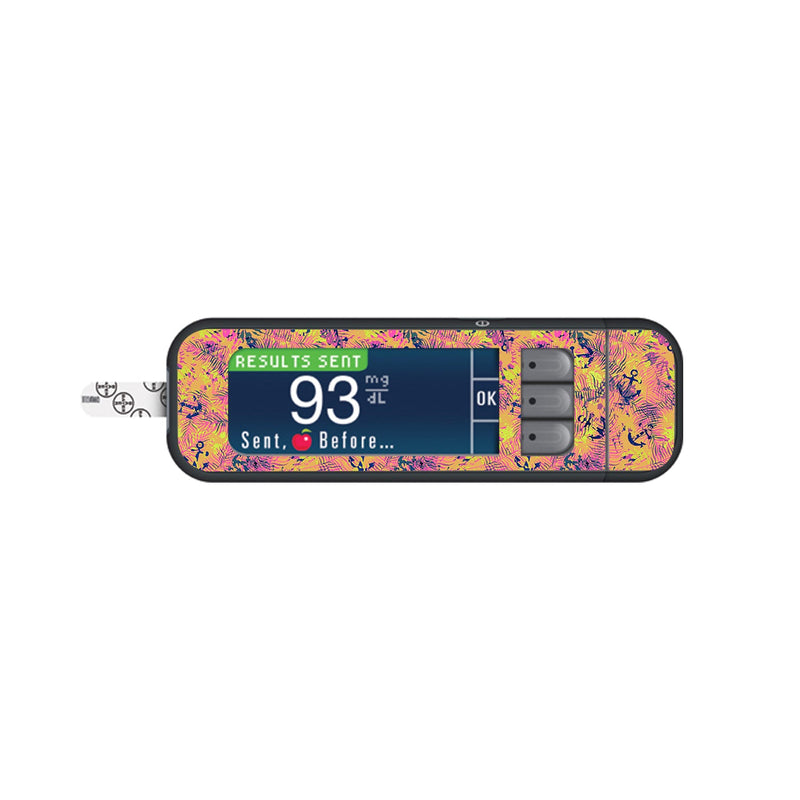 Peelz Electric Island Bayer Contour Next Glucometer Sticker - Pump Peelz Peelz/Stickers