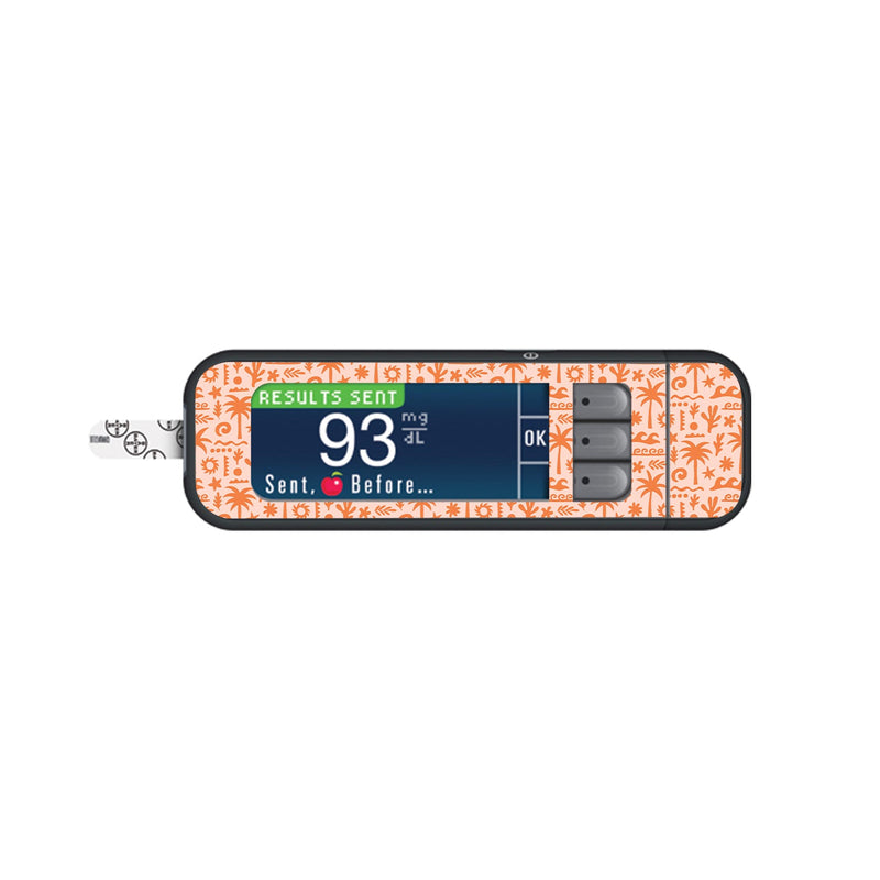 Peelz Terracotta Tides Bayer Contour Next Glucometer Sticker - Pump Peelz Peelz/Stickers
