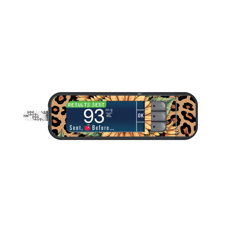 Peelz Wild Sunflower Bayer Contour Next Glucometer Sticker - Pump Peelz Peelz/Stickers