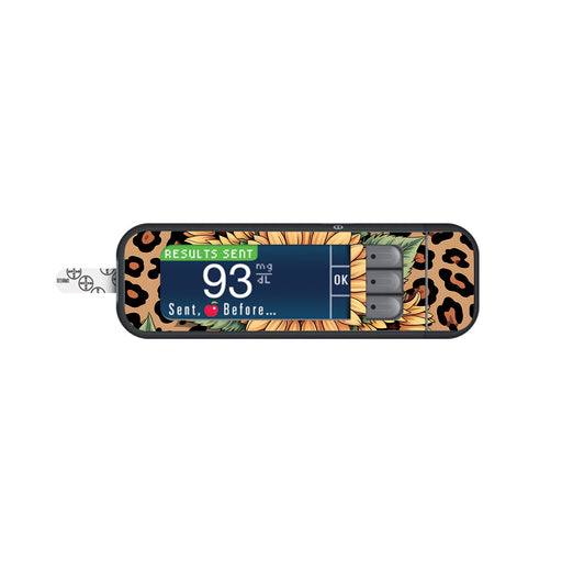 Peelz Wild Sunflower Bayer Contour Next Glucometer Sticker - Pump Peelz Peelz/Stickers