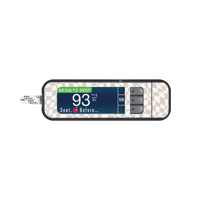 Peelz Creamy Check Bayer Contour Next Glucometer Sticker - Pump Peelz Peelz/Stickers