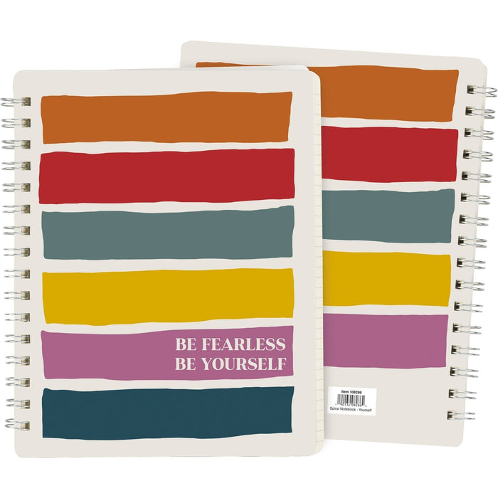 The Bullish Store - Be Fearless Be Yourself Spiral Notebook | Celebrate Pride Lgbtq