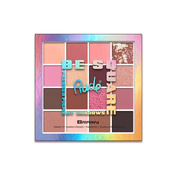 Rude Cosmetics - Rude Cosmetics - Be Square Pressed Pigments & Shadows Display Set, 24 pcs