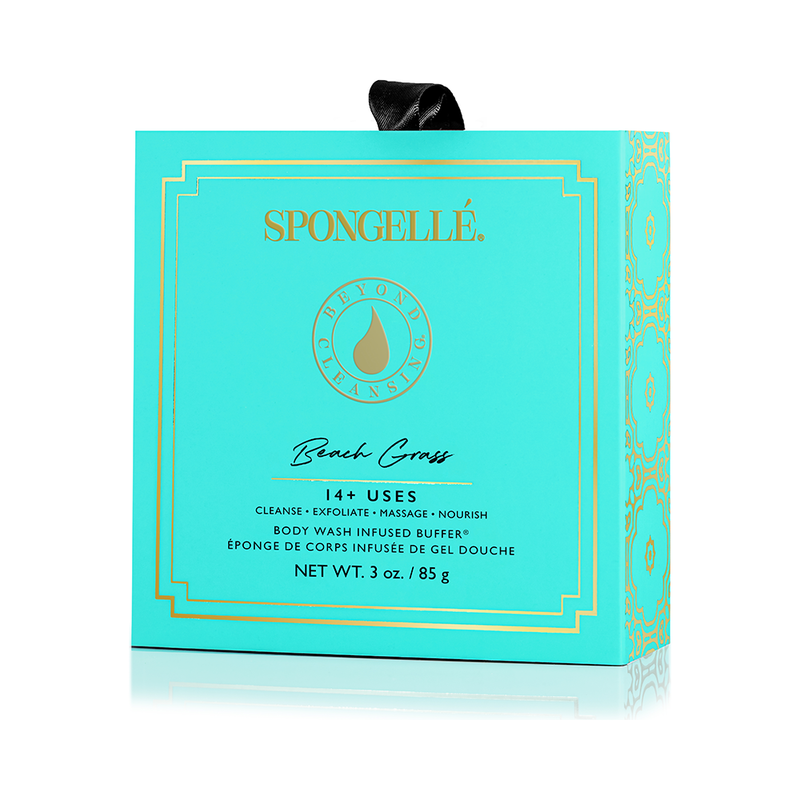Spongellé Beach Grass | Boxed Flower Body Wash Infused Buffer