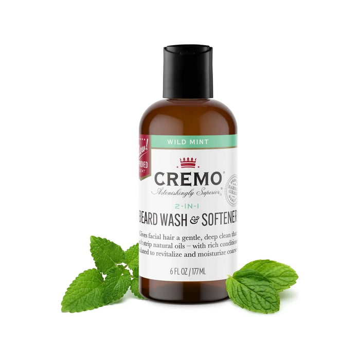 Cremo Beard And Face Wash Wild Mint  6 Oz