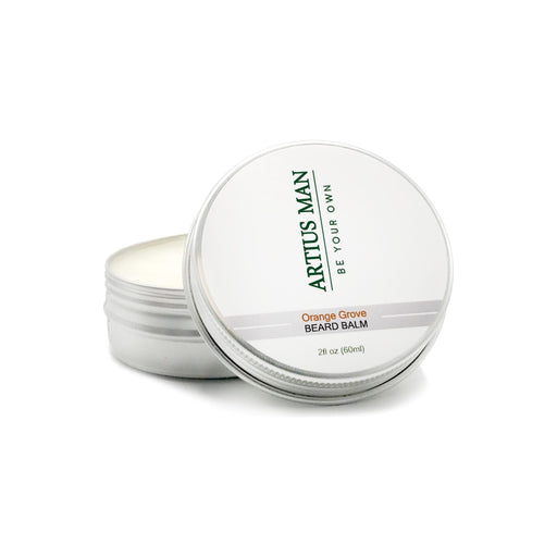 Artius Man Orange Grove Beard Balm – Fresh Citrus and Woodsy Beard Styling Balm (2 oz) Beard Balm