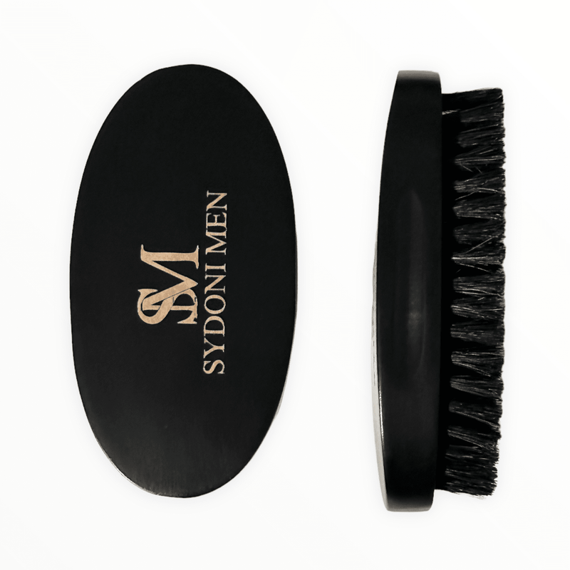 Sydoni Skincare and Beauty SYDONI MEN PEARWOOD MUSTACHE & BEARD BRUSH | Smooth, Groom & Style Beard Men Black