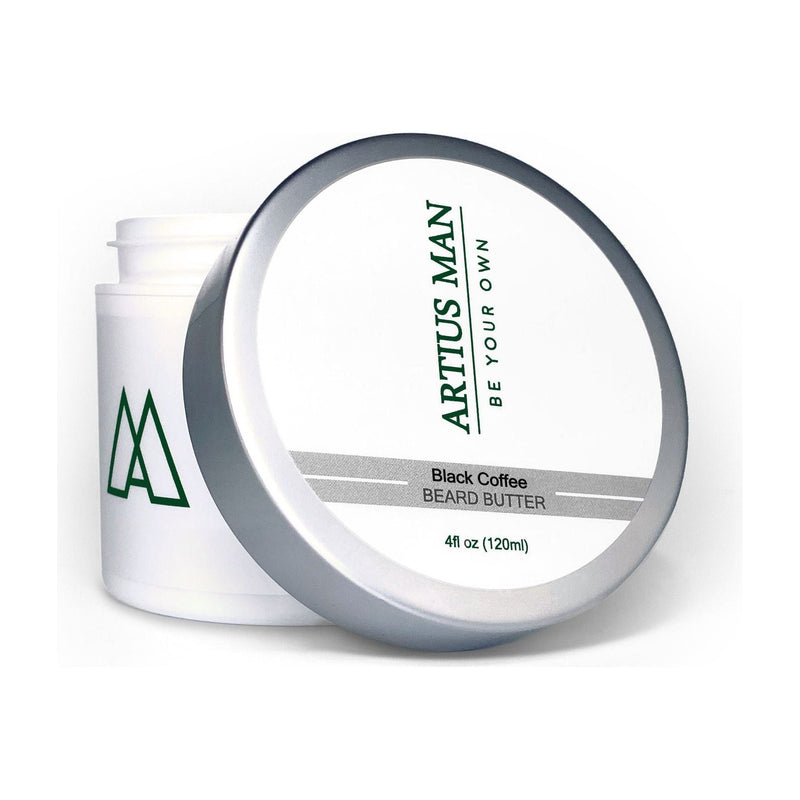 Artius Man Black Coffee Beard Butter – Bold Coffee Scent Beard Conditioner (4 oz)