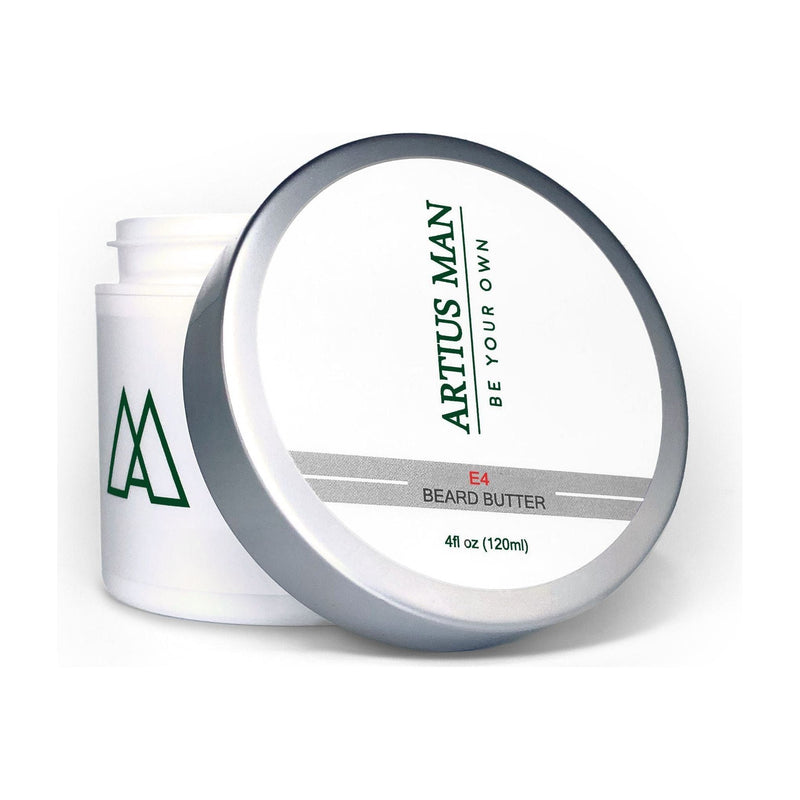 Artius Man E4 Beard Butter - Signature Citrus and Wood Beard Conditioner (4 oz)