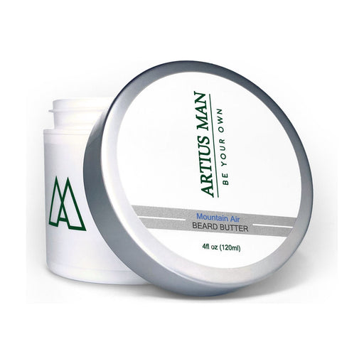Artius Man Mountain Air Beard Butter – Crisp Pine and Mint Beard Conditioner (4 oz)