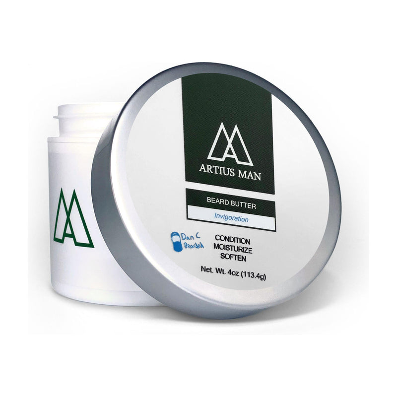 Artius Man Invigoration Beard Butter – Fresh and Energizing Beard Conditioner (4 oz)