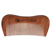 Artius Man Handmade Wood Beard Comb