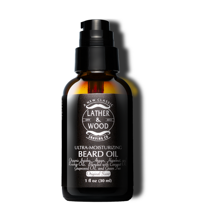 Lather & Wood Shaving Co Ultra-Moisturizing Beard Oil Men Grooming, Health