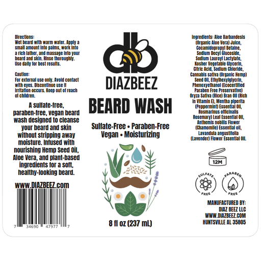 Diaz Beez Beard Soothing Wash