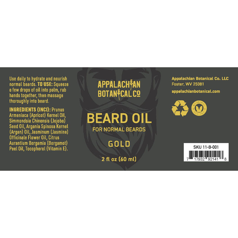 Appalachian Botanical Co. Beard Oil | Gold Beard oil
