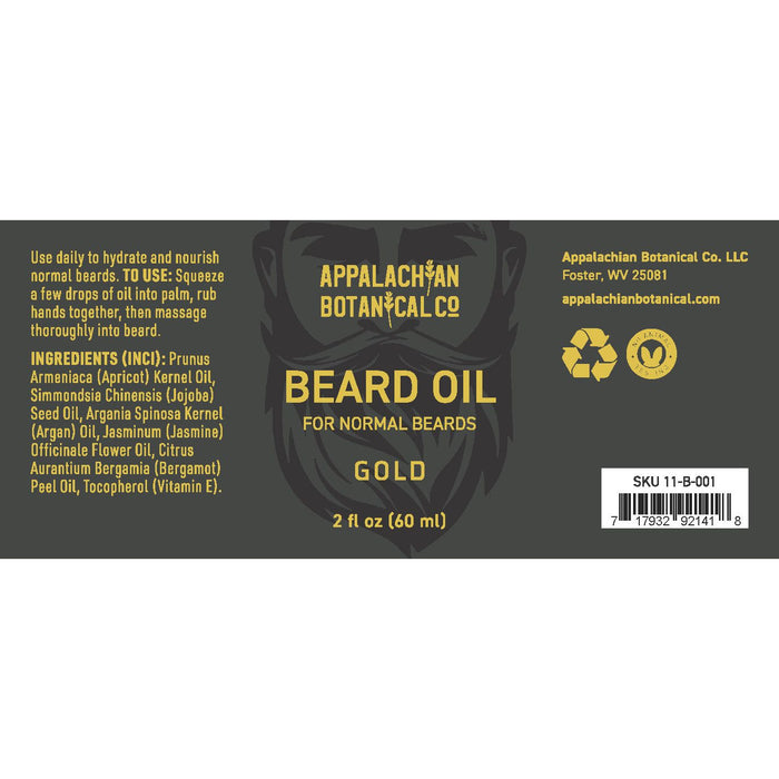 Appalachian Botanical Co. Beard Oil / Gold