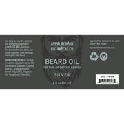 Appalachian Botanical Co. Beard Oil | Silver Beard oil
