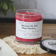 Dirty Dangles Hockey Because My Kid Plays Hockey - Natural Soy Wax Candle Soy Wax Candles