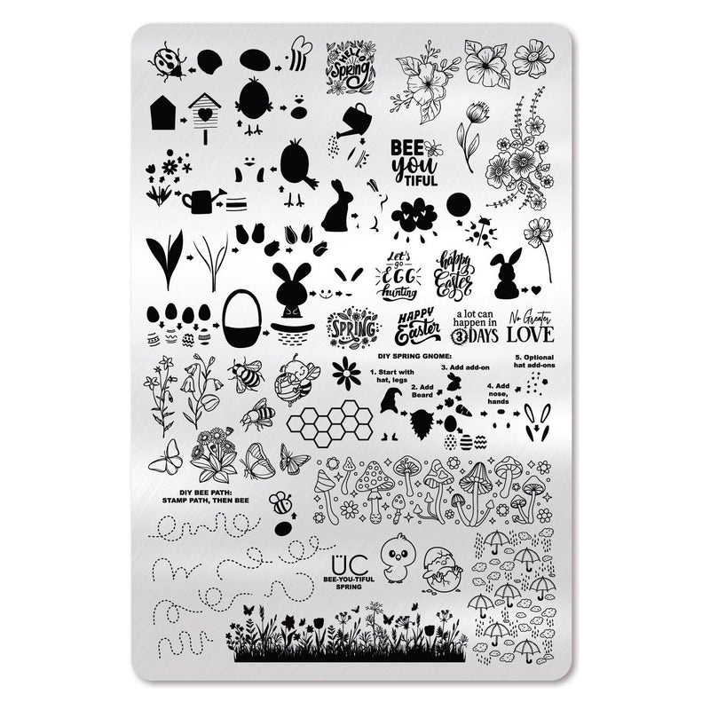 UberChic Beauty Bee-You-Tiful Spring Stamping Plate