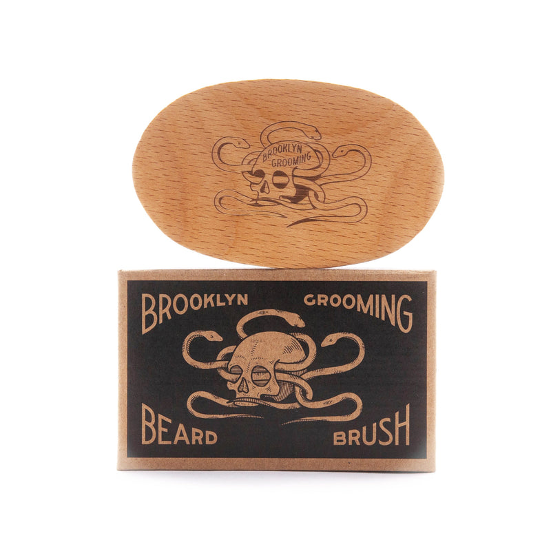 Brooklyn Grooming Beechwood and Boar Bristle Beard Brush Beard brush