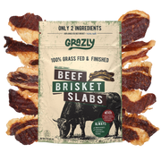 Grazly Beef Brisket Slabs - 100% Grass-Fed & Finished