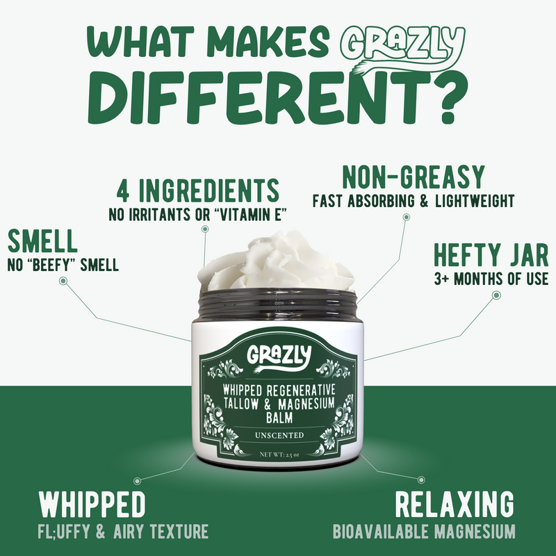 Grazly Dead Sea Magnesium & Tallow Balm
