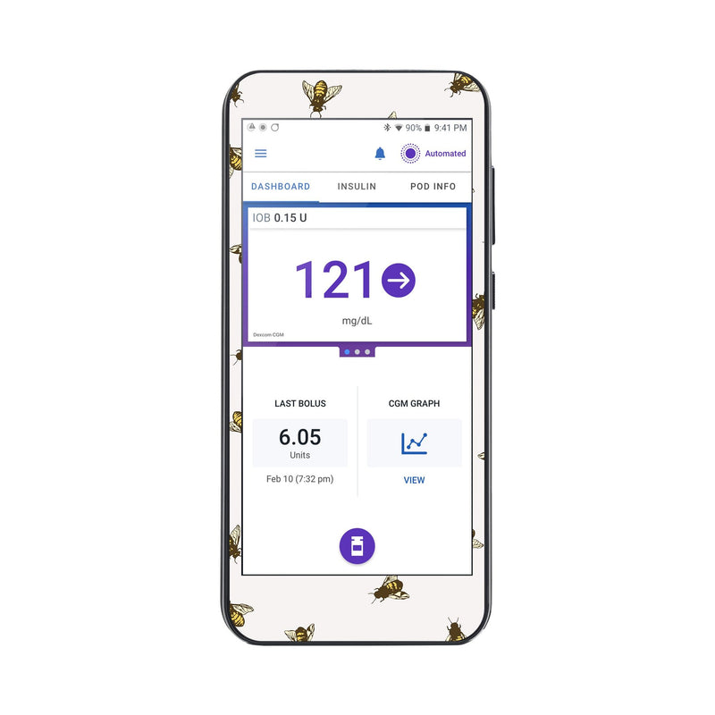 Peelz Bees Sticker for Omnipod® 5 Controller – Pump Peelz Peelz/Stickers