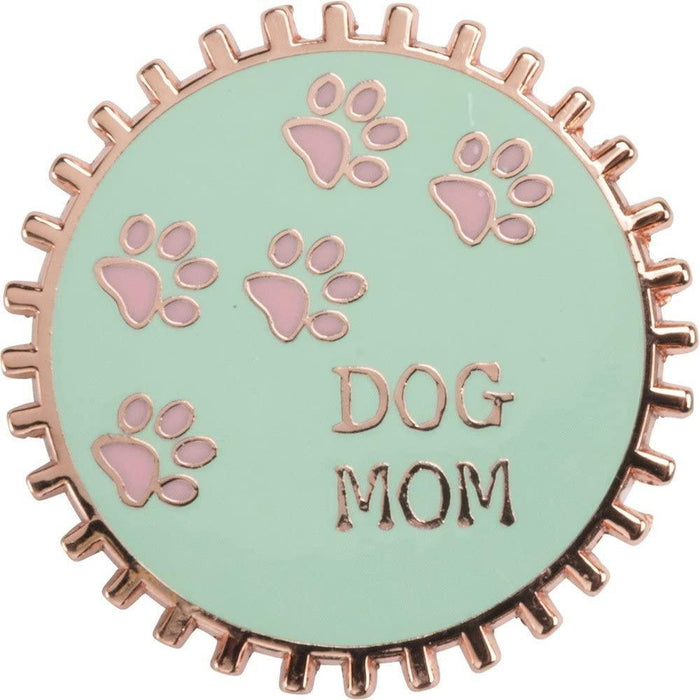 The Bullish Store - Being A Mom Is Ruff Dog Mom Bottlecap-Style Enamel Pin