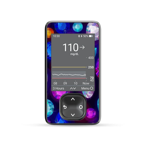 Peelz Bejeweled DEXCOM G7 and Stelo and G6 Touchscreen Receiver Sticker Peelz/Stickers