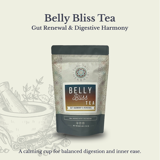 Euphoric Herbals Belly Bliss Gut Renewal Tea Herbal Tea
