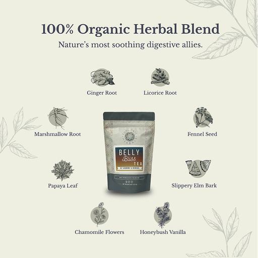 Euphoric Herbals Belly Bliss Gut Renewal Tea Herbal Tea