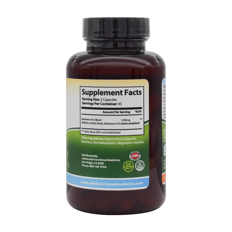 Advanced Functional Medicine Supplements Berberine 90ct. (supports metabolism, may assist in healthy A1c levels)