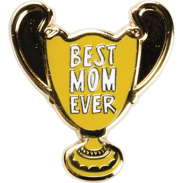 The Bullish Store - Best Mom Ever Trophy Enamel Pin And Card