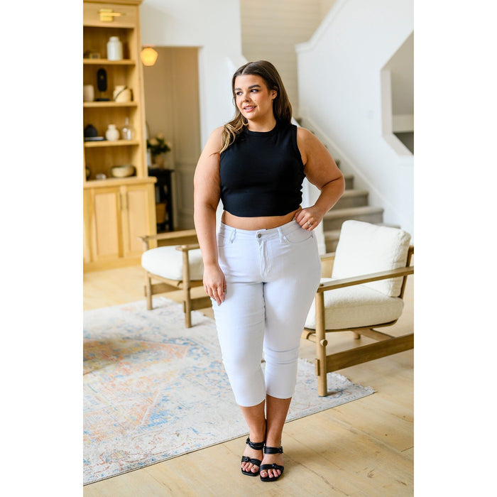 Best Friends Cropped Tank in Black