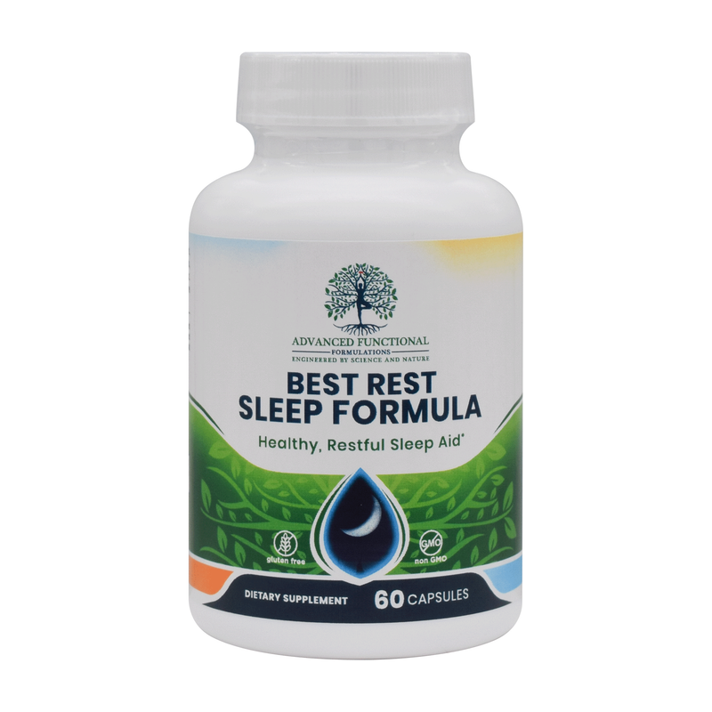 Advanced Functional Medicine Supplements Best-Rest Sleep Formula 60ct. (all natural superior sleep aid)
